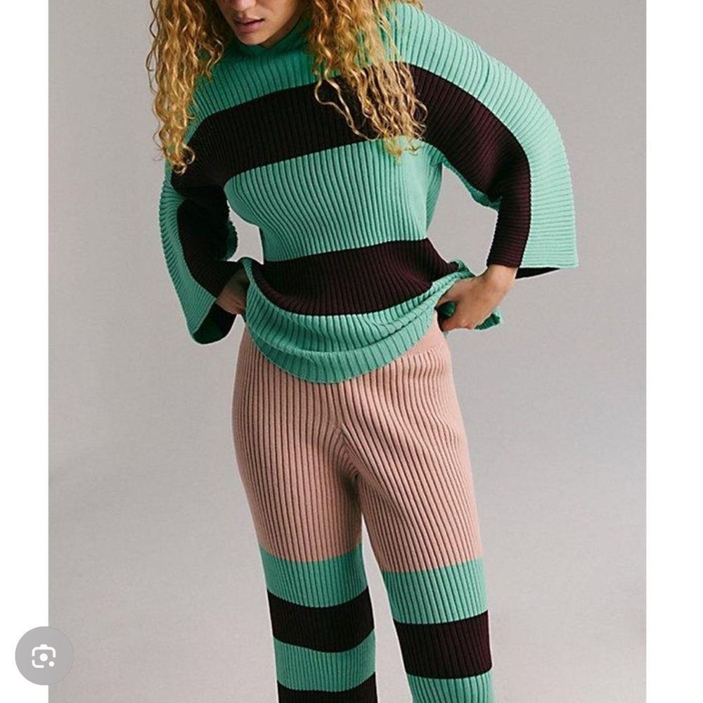 Free People Free-EST Kami Sweater Set in Green - Picture 2 of 8